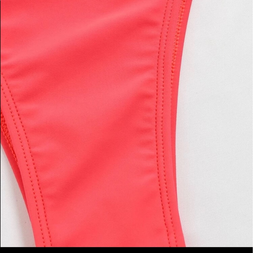 NEW Neon Multi Color One Shoulder Cut our bikini - Picture 5 of 9
